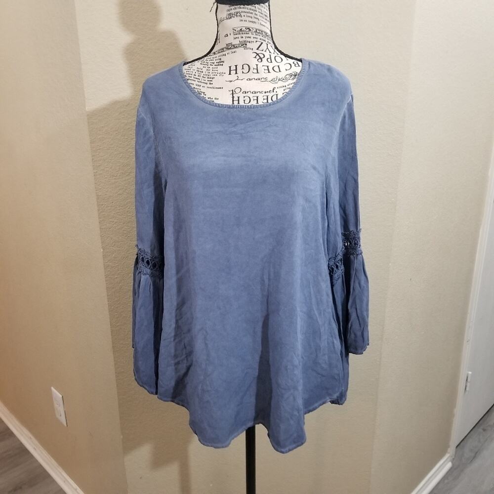 SPENSE bell sleeve blouse‎ sz large